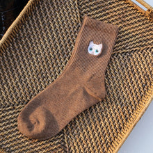 Load image into Gallery viewer, Cat Figured Socks