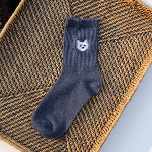 Cat Figured Socks