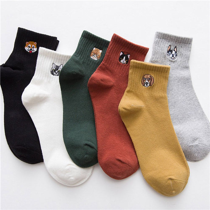 Dog Figured Socks