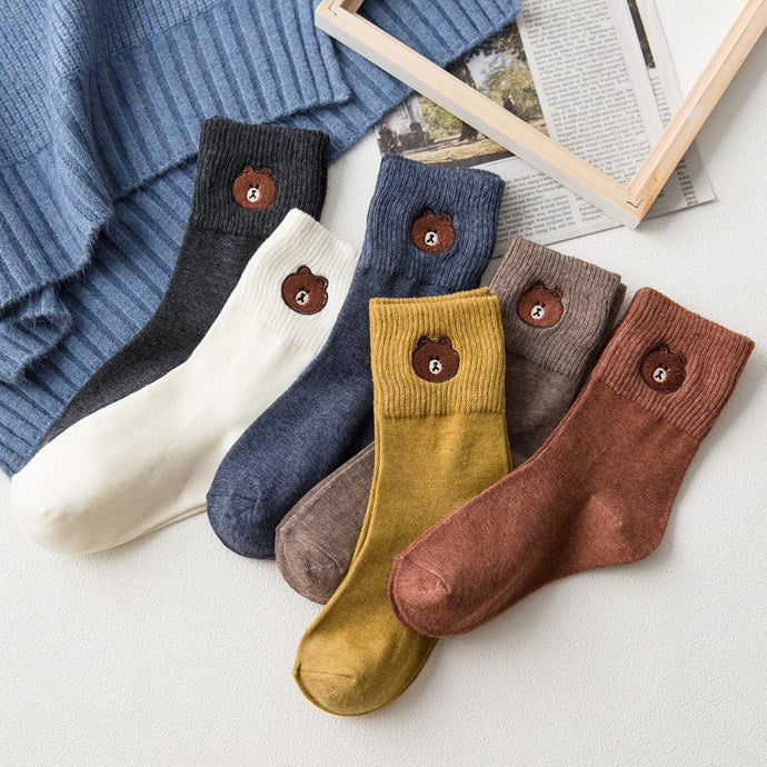Bear Figured Socks