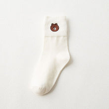 Load image into Gallery viewer, Bear Figured Socks