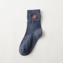 Load image into Gallery viewer, Bear Figured Socks