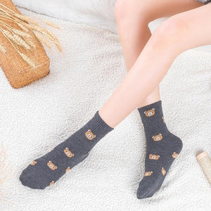 Bear Figured Socks